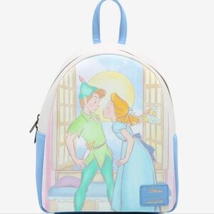 Loungefly Disney Peter Pan And Wendy Kiss Backpack New With Tags!